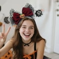 thumbnail image 1 of Halloween Pumpkin Headband - Colorful Bow Hair Accessory for Kids & Adults - Party Photo Props, Costume Decoration & Spooky Festival Headwear (4.72x7.09 in), 1 of 6