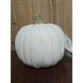 thumbnail image 1 of Halloween Pumpkin Hollow White 9" craft foam decorative pumpkin, 1 of 3