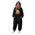 thumbnail image 1 of Halloween Pumpkin Hooded Onesie Adult Soft Hooded Onesie Flannel Pajama Sleepwear, Plush Matching Couples Jumpsuit for Fall Halloween Costume Loungewear, 1 of 8