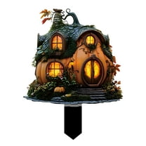 Halloween Pumpkin House Decoration 2D Acrylic Outdoor Garden Gardening Decoration