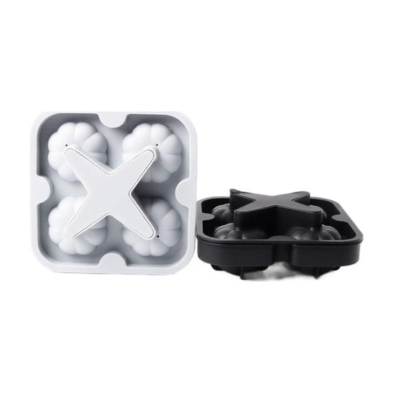 Halloween Pumpkin Ice Ball Mold,3D Pumpkin Shape Candy Chocolate Molds,Ice Cube Trays Baking Tool,Easy Fill and Release Ice Maker