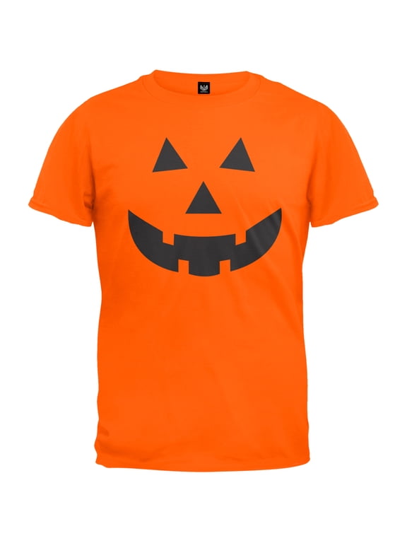 Halloween Pumpkin Jack-O-Lantern Face Mens T Shirt