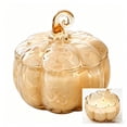 thumbnail image 1 of Halloween Pumpkin Jar Candle Farm Apple Pumpkin Scented 3 Wick Confetti Figural Desktop Thanksgiving Fall Decoration Gifts, 1 of 7
