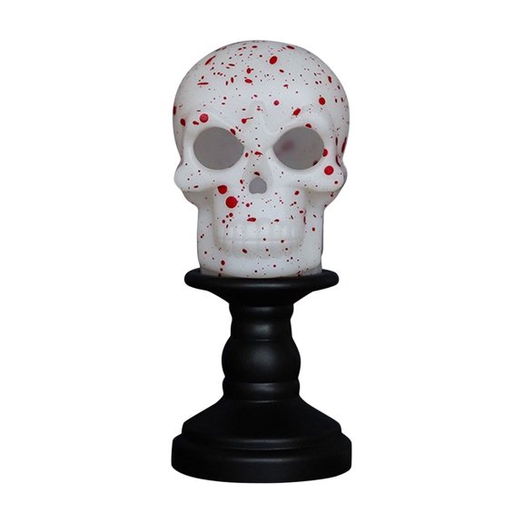 Halloween Pumpkin Lantern Electronic Candle Decoration, Flameless LED Tealight Prop with Warm Flickering Glow for Tabletop Mantel Shelf Party Scene Setting Fall Accent Ornament for Safe Home Styling