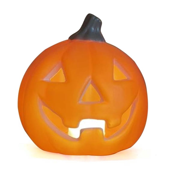 Halloween Pumpkin Lantern, LED Light-Up Jack-O'-Lantern for Spooky Party, Home & Courtyard Decor
