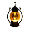 thumbnail image 1 of Vintage Halloween LED Lantern - Portable Pumpkin Light with Realistic Lantern Face - Battery Powered Handheld Decor for Indoor Outdoor Trick or Treat, Parties, Table Centerpieces and Spooky Decor, 1 of 5