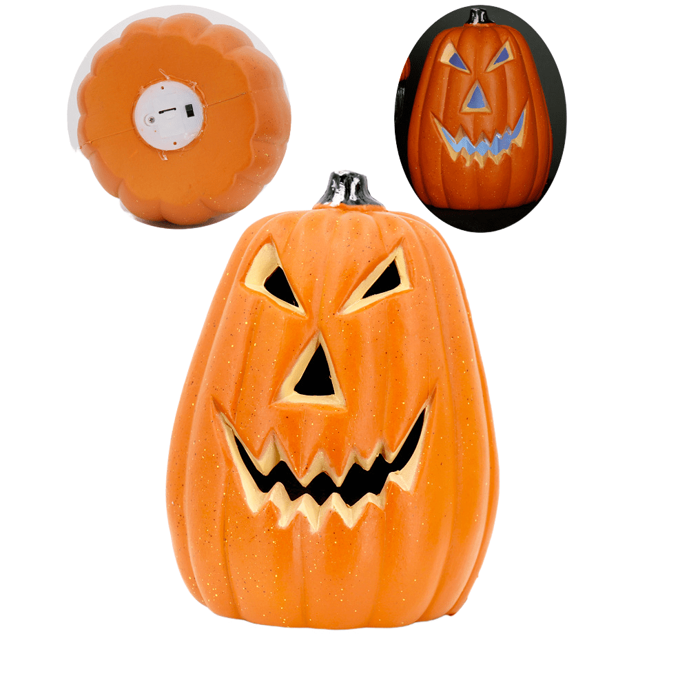 Halloween Pumpkin Lighting Outdoor Indoor Battery Powered Pumpkin Ghost ...