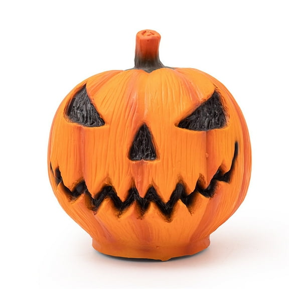 Halloween Pumpkin Lights Jack O Lanterns with Creepy Sounds,Light Up Pumpkin Statue Table Decor,Sound Touch Activated Spooky Pumpkins Halloween Autumn Fireplace Mantle Home Party Decor