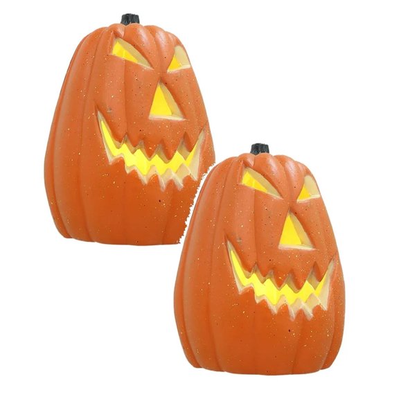 Halloween Pumpkin Lights LED Orange Decor Outdoor Decorations