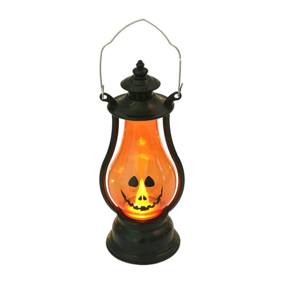 Halloween Pumpkin Mini Handheld Lantern, LED Glow Light for Trick-or-Treat Party Decor, Portable Favor Lantern, Indoor Outdoor Halloween Decoration