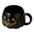thumbnail image 1 of Halloween Pumpkin Mug 12oz - Cute Ceramic Coffee Cup with Smiling Lantern Face - Fun Trick or Treat Themed Drinkware for Hot Chocolate, Tea & Coffee - Gift for Adults & Kids, 1 of 8