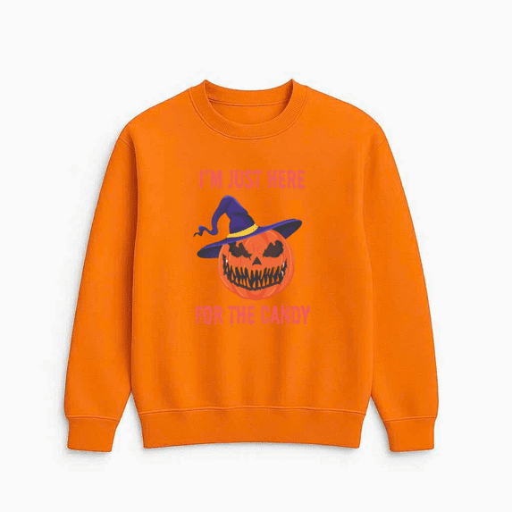 Halloween Pumpkin Oversized Costume Casual Graphic Party Inspired Style Sweatshirt, up to size 5XL
