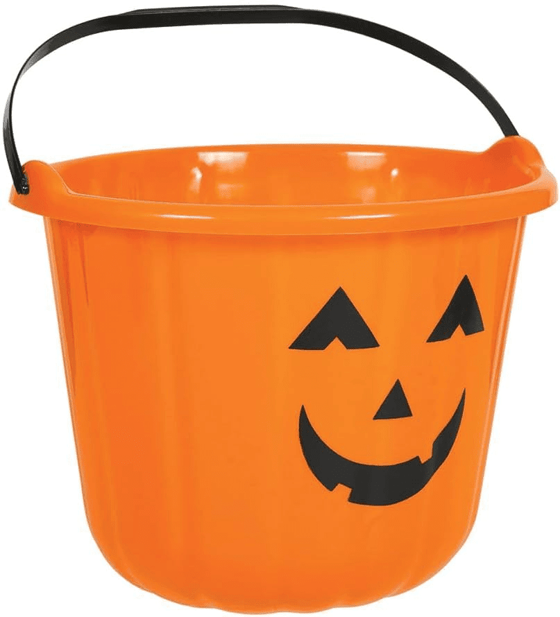 Halloween Pumpkin Pail Bucket Plastic Candy Basket for Trick or Treat