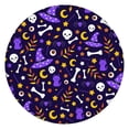 thumbnail image 1 of Halloween Pumpkin Party Elastic Tablecloth for Round Table 52 Inch - Fitted Washable Dining Kitchen Spooky Decor, 1 of 6