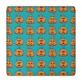 thumbnail image 1 of Halloween Pumpkin Pattern Square Fitted Tablecloth with Elastic Edge,Square Table Cover,Washable Elastic Table Cover for Home Kitchen Party Decor 34"x34", 1 of 6