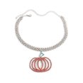 thumbnail image 1 of Halloween Pumpkin Pendant Necklace for Women CZ Rhinestone Ghost Witch Hat Choker Necklace Chain Fashion Holiday Halloween Costume Accessory Jewelry, 1 of 8