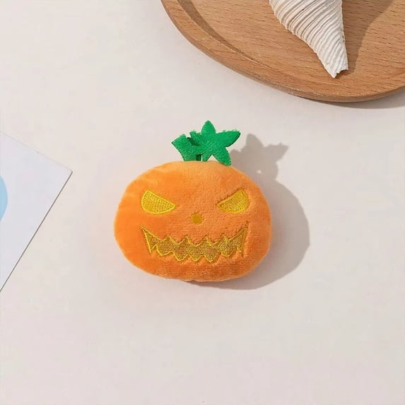 Halloween Pumpkin Pet Biting Toys Funny Soft Plush Dog Tooth Grinding Ball Can Make Sounds Dog Training Toys Pet Products,Pet Toys for Self Play,Gifts for Pets and Pet Lovers(c)