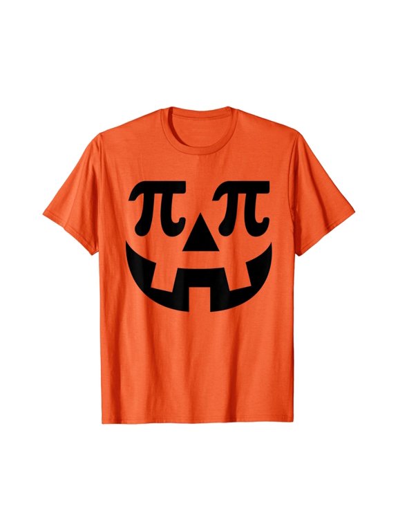 Halloween Pumpkin Pi Pie Punny Costume Math Pun Celebration T-Shirt, Size S-5XL