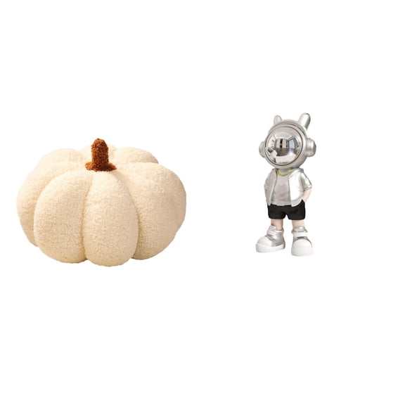 Halloween Pumpkin Pillow Astronaut Statue Cushion Soft Plush Material Home Bedroom Living Room Decoration