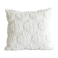 thumbnail image 1 of Halloween Pumpkin Pillow Cover, Faux Plush Throw Pillow Case, Soft 3D Embossed Decorative Cushion Cover for Couch Sofa Bed Living Room Fall Home Decor, White 18x18 Inch, 1 of 8