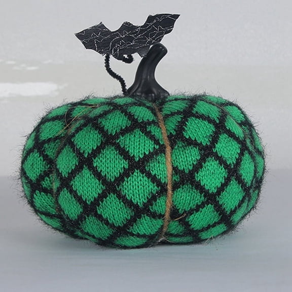 Halloween Pumpkin Pillow Decor 3D Pumpkin Throw Pillow Plush Pumpkins Decorations for Fall Bedroom Home Green