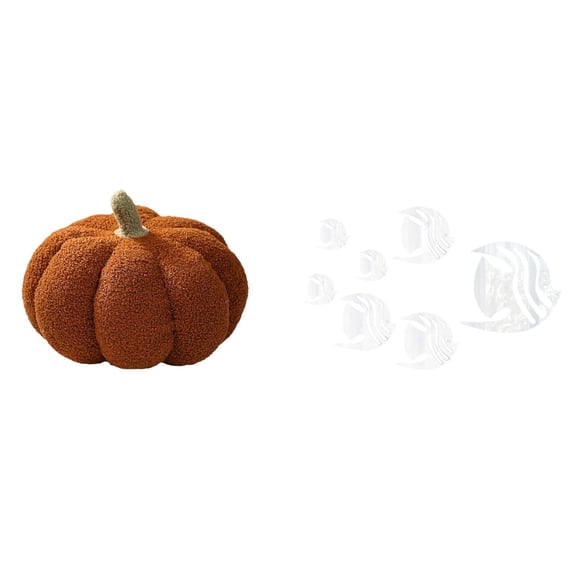 Halloween Pumpkin Pillow Plush Toy Decorative Acrylic Fish Wall Decals Soft Material for Bedroom Living Room