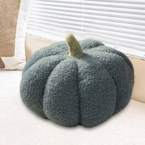 Halloween Pumpkin Pillows, Cute 3D Shaped Cushion, Halloween Plush Toys, Plush Decorative Sofa Cushion for Bed Room Decor Car Blue