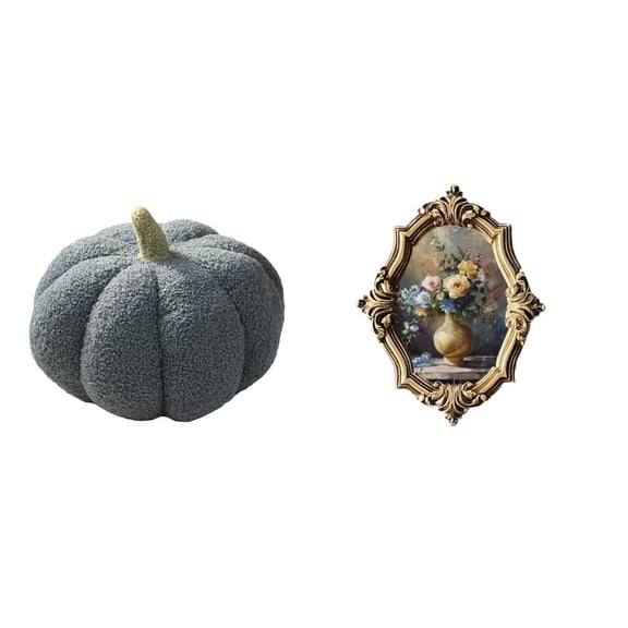 Halloween Pumpkin Pillows Photo Frame Picture Frame Plush Material for Home Office Bedroom Gallery Decor