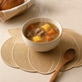 thumbnail image 1 of Halloween Pumpkin Placemat, Embroidered Polyester Thermal Insulation Mat, European-Style Western Table Mat in Brown, Gray or Khaki, 1 of 6