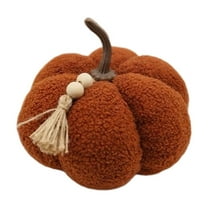 Halloween Pumpkin Plush Mini Stuffed Pumpkin Plush Toy Halloween Pumpkins Decorative Couch Throw Pillow for Halloween Thanksgiving Decor