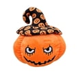 thumbnail image 1 of Halloween Pumpkin Plush Pillow, Spooky Jack-O-Lantern Stuffed Animal Toy with Witch Hat, Halloween Gifts for Teens Adults, Home Decor, 9.84 Inch, 1 of 7