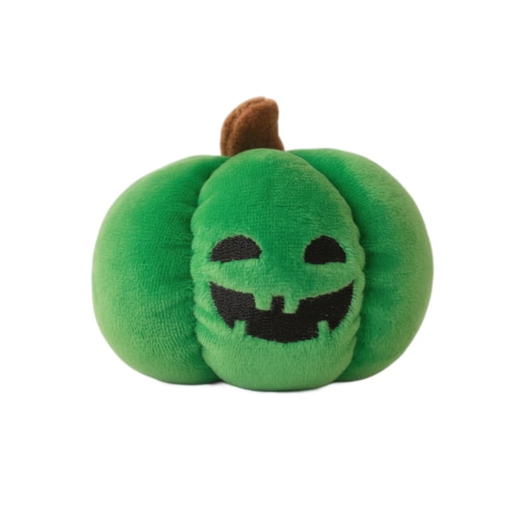 Halloween Pumpkin Plush Toy Small Stuffed Pumpkin Plush Doll Soft Halloween Ornaments Pumpkin Pendant with Simle Expression for Halloween Carnival Party Decorations, luminous,3.9*2.3 in.