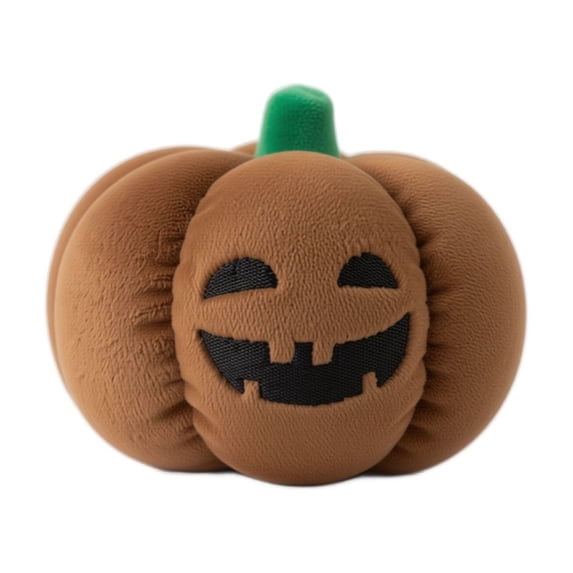 Halloween Pumpkin Plush Toy Small Stuffed Pumpkin Plush Doll Soft Halloween Ornaments Pumpkin Pendant with Simle Expression for Halloween Carnival Party Decorations, luminous,3.9*2.3 in.