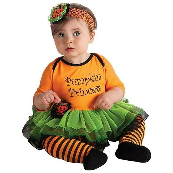 Halloween Pumpkin Princess Tutu Onesie Costume Infant