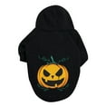 thumbnail image 1 of Halloween Pumpkin Print Hoodie for Small & Medium Dogs, Soft & Stylish Pet Apparel for Everyday Wear A - Black, 1 of 3