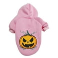 thumbnail image 1 of Halloween Pumpkin Print Hoodie for Small & Medium Dogs, Soft & Stylish Pet Apparel for Everyday Wear XL - Pink, 1 of 3