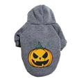 thumbnail image 1 of Halloween Pumpkin Print Hoodie for Small & Medium Dogs, Soft & Stylish Pet Apparel for Everyday Wear XXXXXL - Grey, 1 of 3