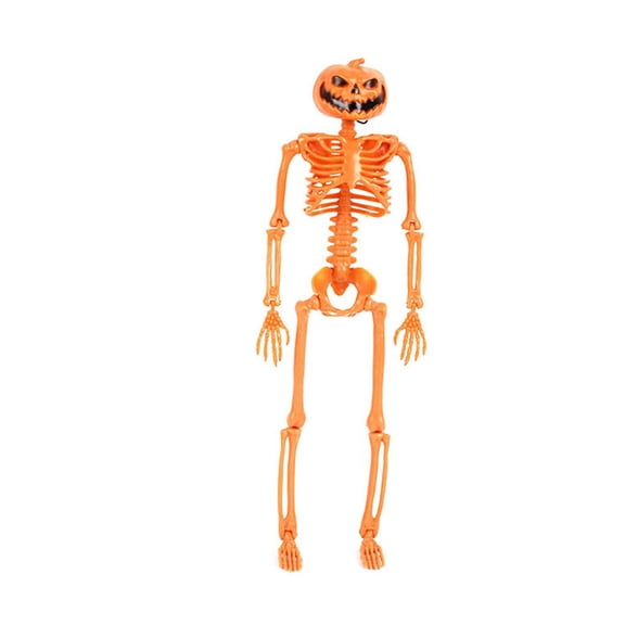 Halloween Pumpkin Props Party Decoration Orange plastic for Human Skull Skeleton Anatomical Display