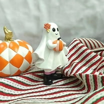 Halloween Pumpkin Resin Statue Desktop Ornament for Living Room Decorative Figurine for Festive Home Décor and Seasonal Display