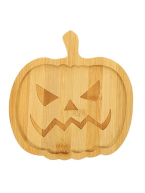 Halloween Pumpkin Shape Tray Food Storage Plate Candy Dish Snack Plate Food Serving Tray