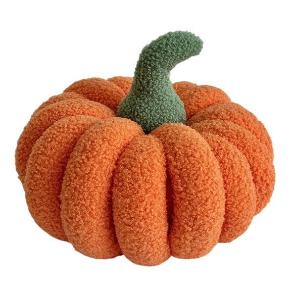 Halloween Pumpkin Shaped Pillows - 11.8" 3D Plush Throw Pillows for Couch & Bed - Soft Fall Decorations for Thanksgiving, Autumn & Harvest Home Decor