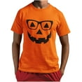 thumbnail image 1 of Halloween Pumpkin Shirt for Men - Jack O Lantern Face, Fun and Easy Costume T-Shirt, Spooky and Comfortable, Perfect for Halloween Parties and Trick-or-Treating, 1 of 7