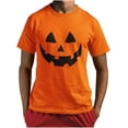 thumbnail image 1 of Halloween Pumpkin Shirt for Men - Scary Jack O Lantern Face, Fun and Easy Costume T-Shirt, Spooky and Comfortable, Perfect for Halloween Parties and Trick-or-Treating, 1 of 6