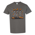thumbnail image 1 of Halloween Pumpkin Skeleton Head Spooky Dancing T-Shirt, 1 of 1
