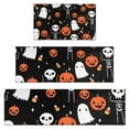 thumbnail image 1 of Halloween Pumpkin Skull Pattern Kitchen Rugs Sets Of 3,Kitchen Runner Rugs Non Skid Washable,Decorative Kitchen Floor Mats for Kitchen,Sink,Laundry,17"x30"+ 17"x47" + 17"x59", 1 of 6