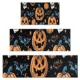 thumbnail image 1 of Halloween Pumpkins Skulls Bats and Eyeballs Kitchen Rugs Sets Of 3,Kitchen Runner Rugs Non Skid Washable,Decorative Kitchen Floor Mats for Kitchen,Sink,Laundry,17"x30"+ 17"x47" + 17"x59", 1 of 6