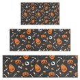 thumbnail image 1 of Halloween Pumpkin Skull Pattern Kitchen Rugs Sets Of 3,Kitchen Runner Rugs Non Skid Washable,Decorative Kitchen Floor Mats for Kitchen,Sink,Laundry,17"x30"+ 17"x47" + 17"x59", 1 of 6