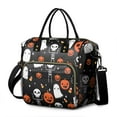 thumbnail image 1 of Halloween Pumpkin Skull Pattern Womens Lunch Box for Work,Insulated Large Lunch Bag for Tween and Teen,Loncheras Para Mujer,Leakproof Adult Lunch Bag for Work,Beach,Travel,Picnic,Camping, 1 of 7