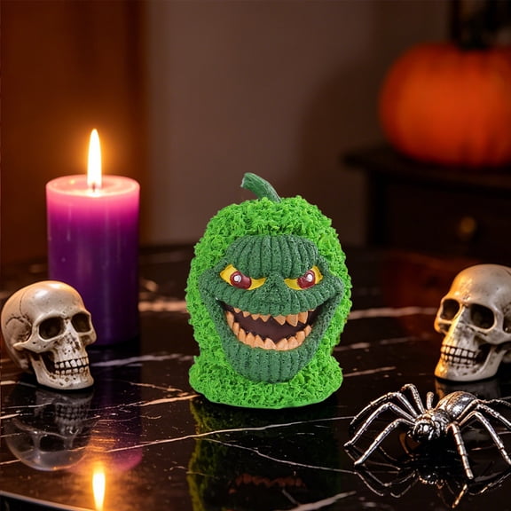 Halloween Pumpkin Skull Tree Resin Tabletop Ornament, Sturdy Reusable Compact Instant Horror Freestanding Decor, Shelf Desk Accent for Halloween Hauntedy Houses Indoor Themed Party Display