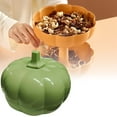 thumbnail image 1 of Halloween Pumpkin Snack Bowl with Removable Dividers, Cute Pumpkin Serving Tray Double Layer Candy Fruit Plate, Food Storage Container for Parties Thanksgiving Fall Decorations, 1 of 8